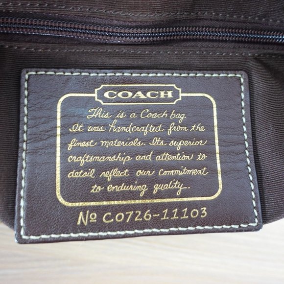 Coach Bag Womens Brown Crossbody Shoulder Purse Designer Monogram Logo Signature - Picture 2 of 16